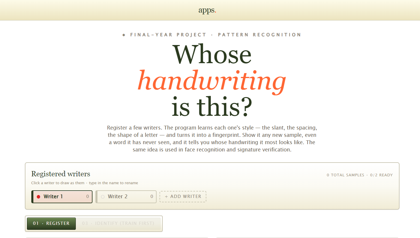Handwriting Forensics