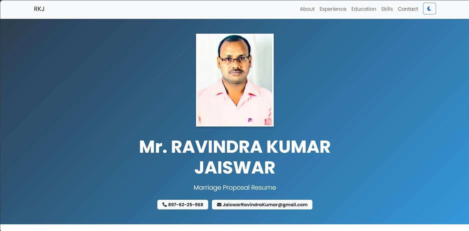 Resume Website Project